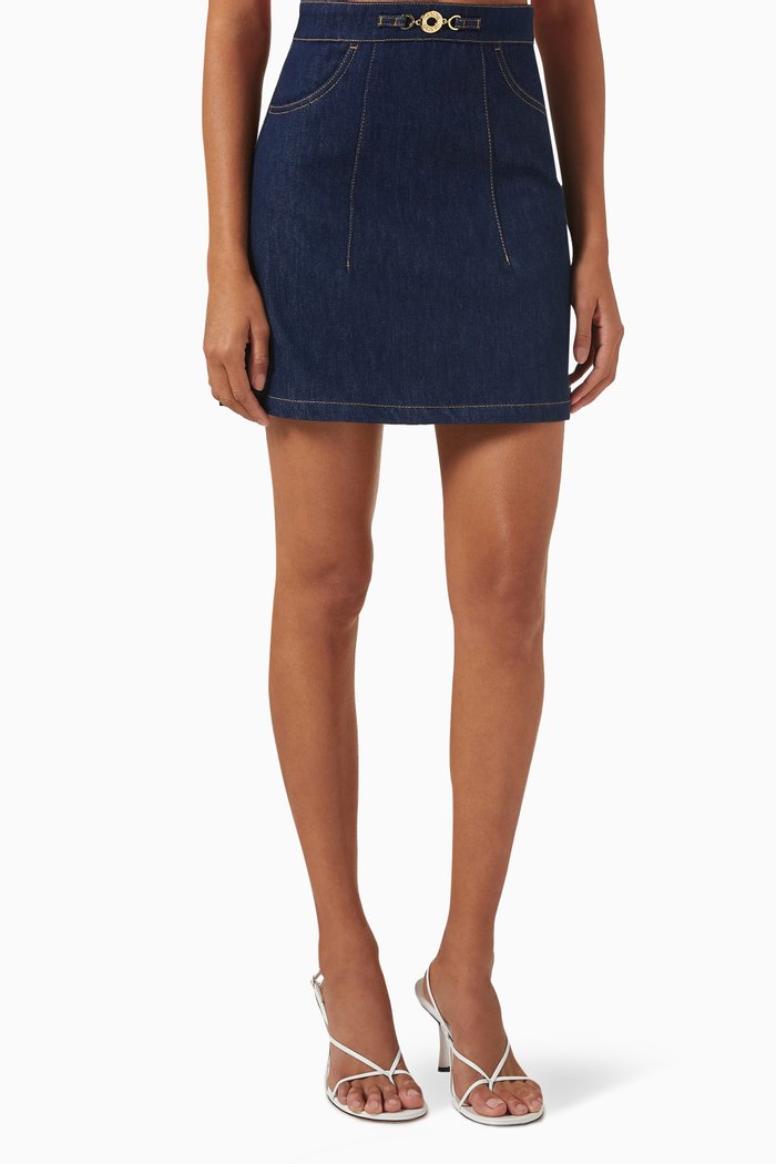 

Mini Skirt in Denim, Blue