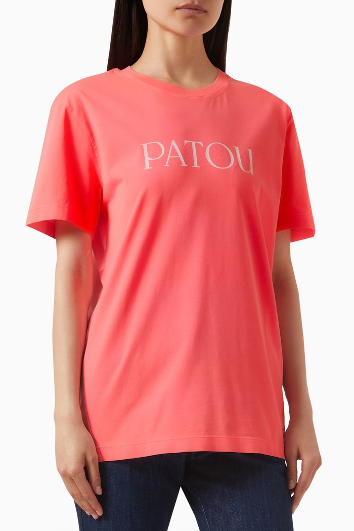 

Logo T-shirt in Organic Cotton, Pink