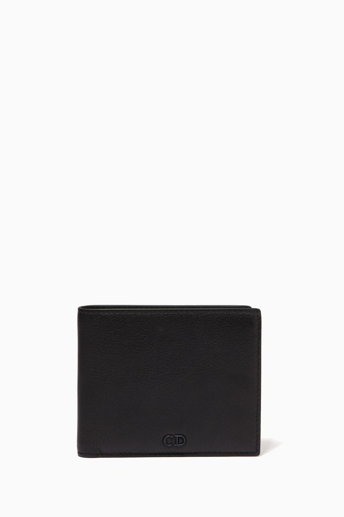 

Dior-embossed Wallet in Calfskin, Black