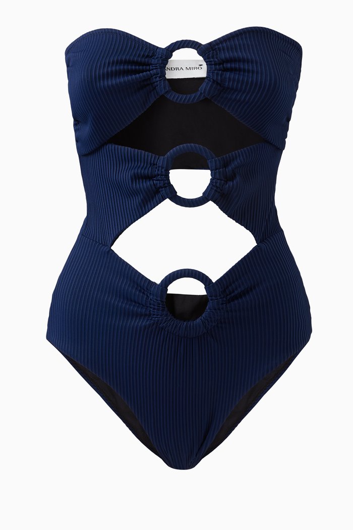 

Anya Cut-out One-piece Swimsuit, Blue