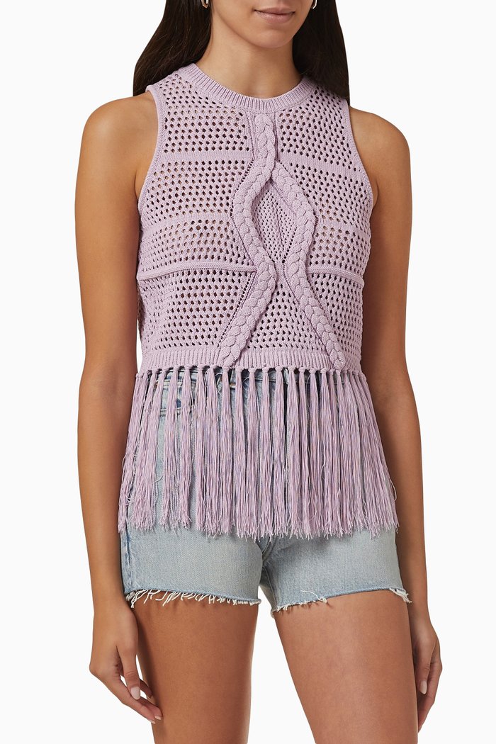 

Mesmerise Top in Cotton, Purple
