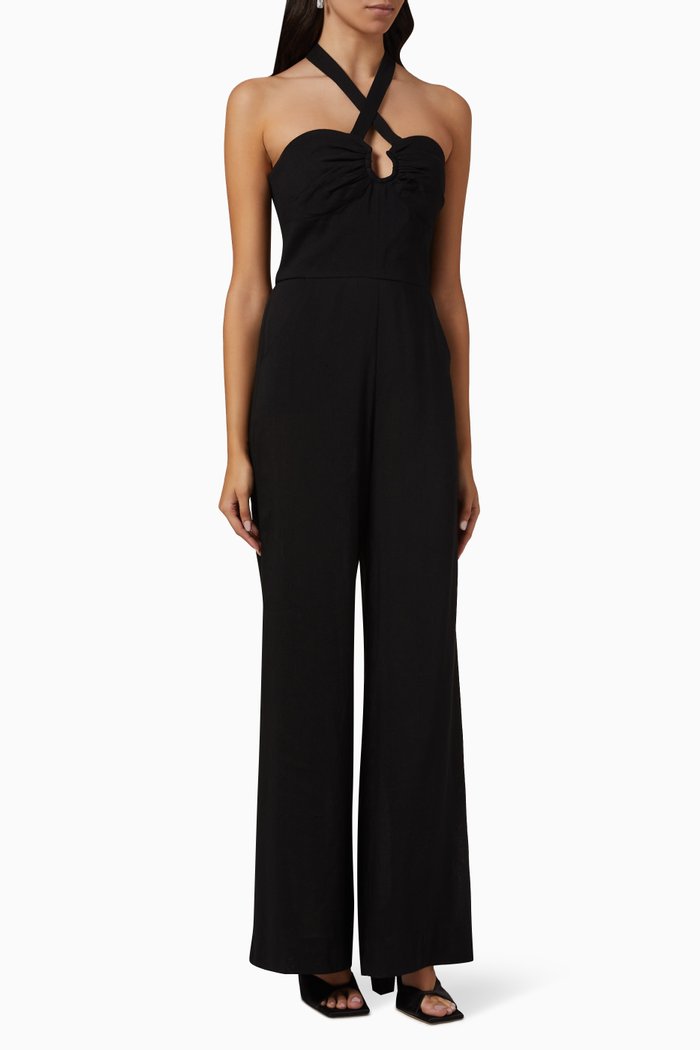 

Pedigree Jumpsuit in Cotton-blend, Black
