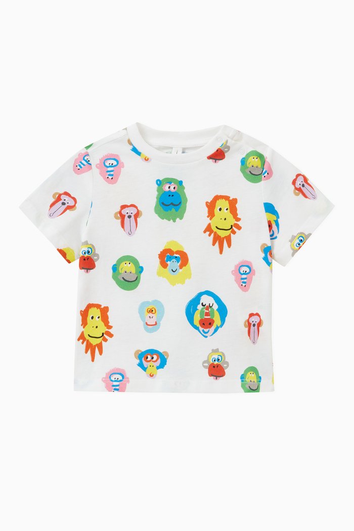 

Monkey T-shirt in Cotton, White