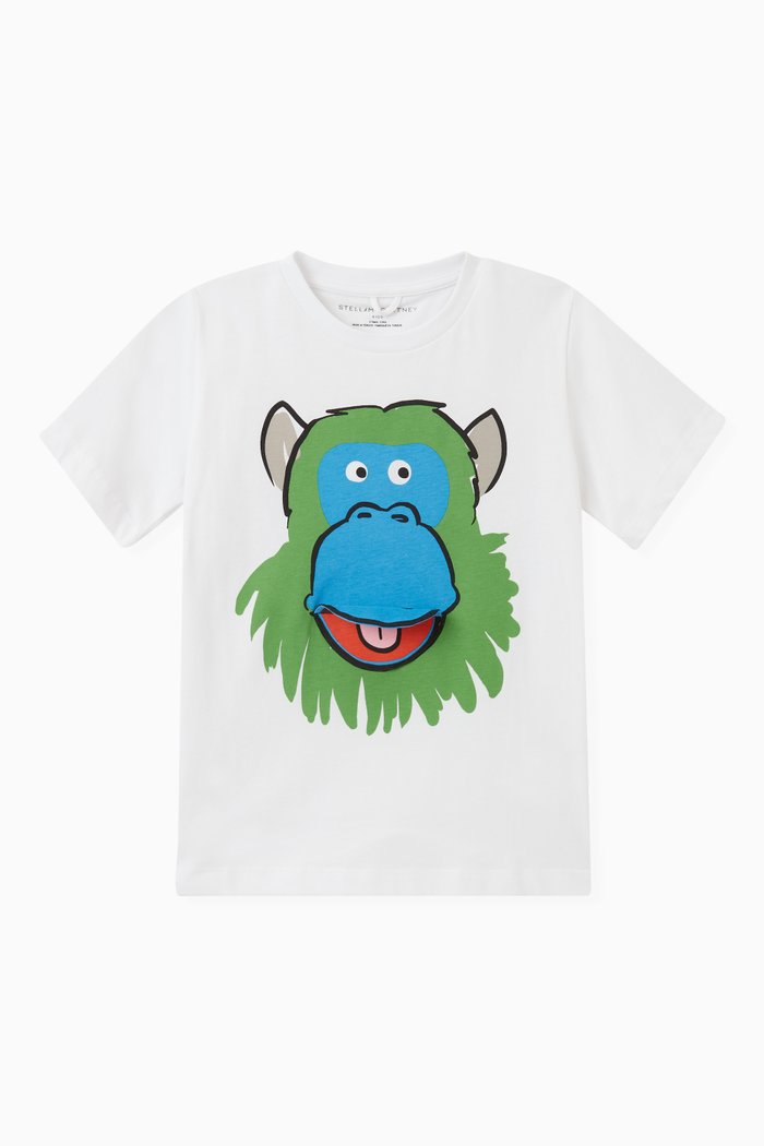 

Monkey T-shirt in Cotton, White