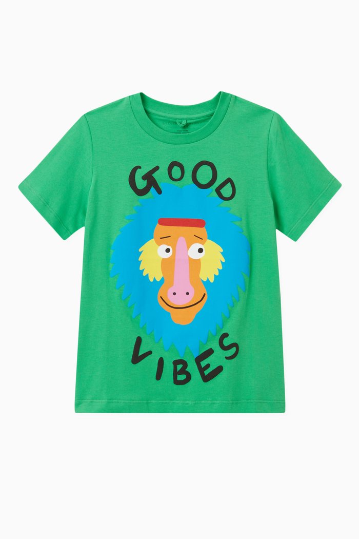 

Monkey T-shirt in Cotton, Green