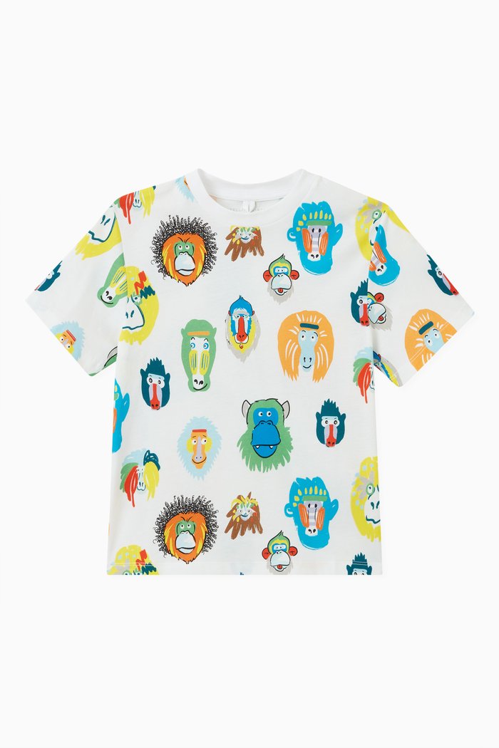 

Monkey T-shirt in Cotton, White
