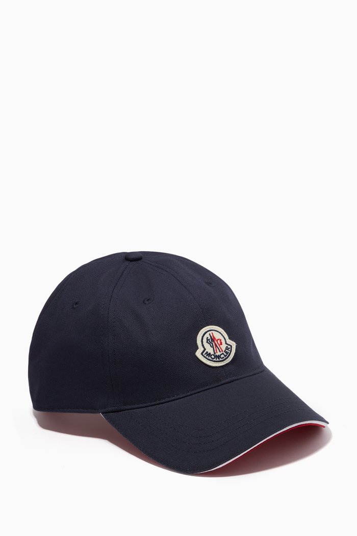 

Logo Baseball Cap in Cotton Gabardine, Blue