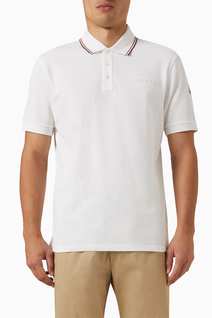 

Polo Shirt in Cotton Piqué, White