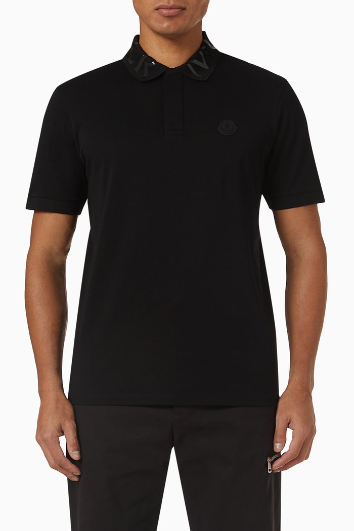 

Polo Shirt in Cotton, Black
