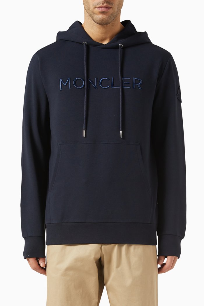 

Logo Hoodie in Cotton, Blue