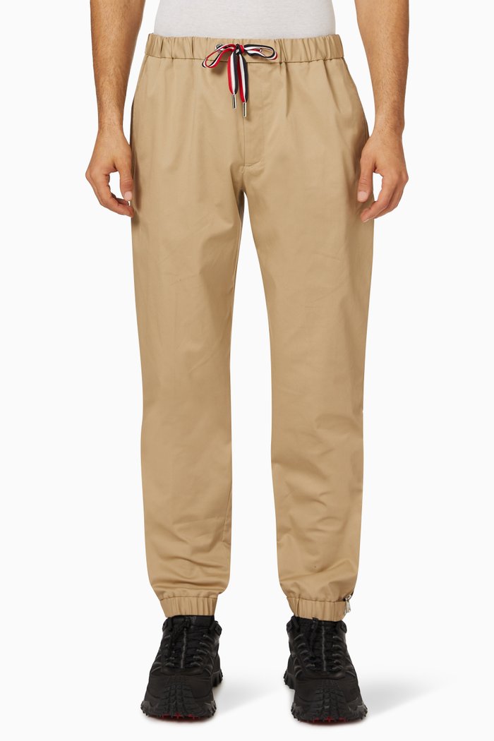 

Drawstring Pants in Gabardine, Neutral