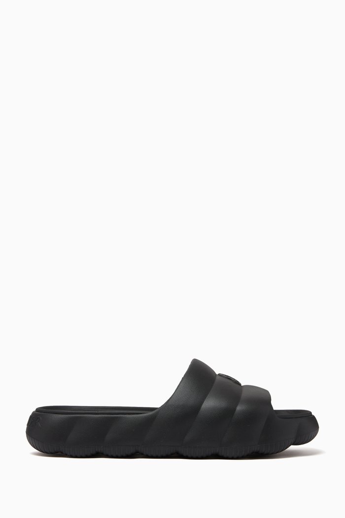 

Lilo Slide Sandals in Quilted PVC, Black