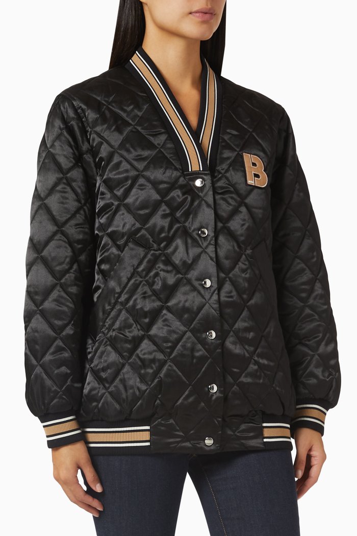 

Monogram Oversized Padded Jacket in Nylon, Black