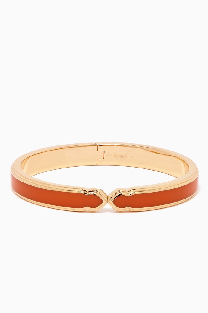 

Casablanca Ceramic Bangle in Brass, 9mm, Yellow