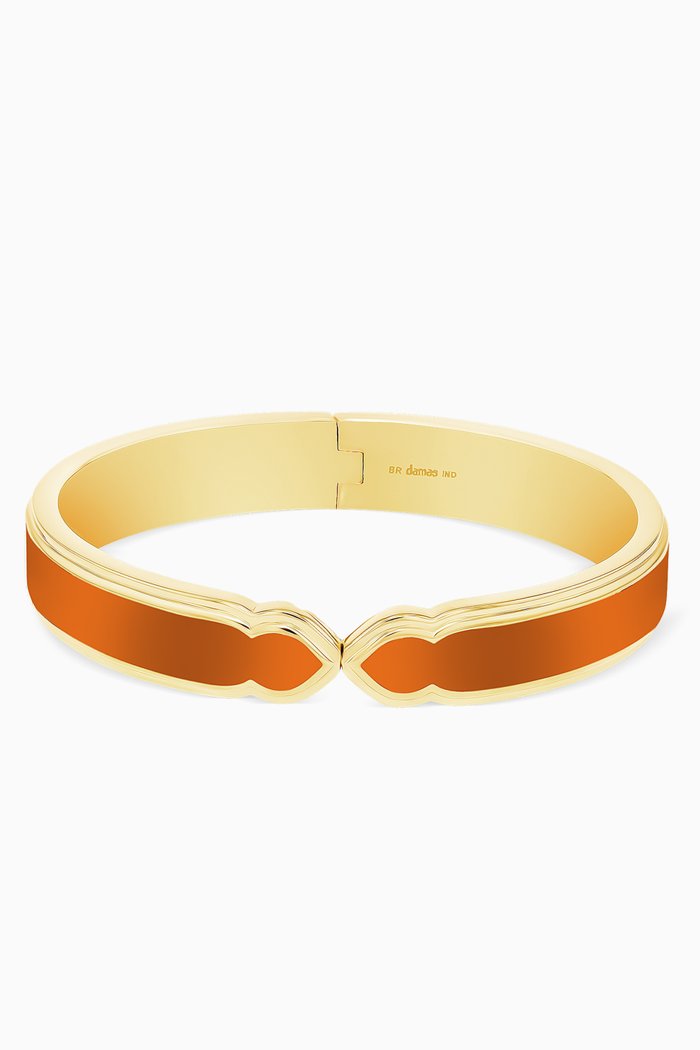 

Casablanca Ceramic Bangle in Gold-tone Brass, Yellow