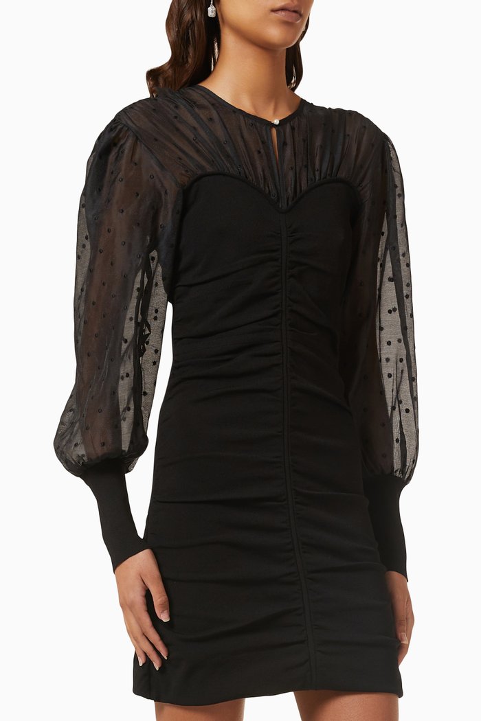 

Mini Dress in Viscose Blend, Black