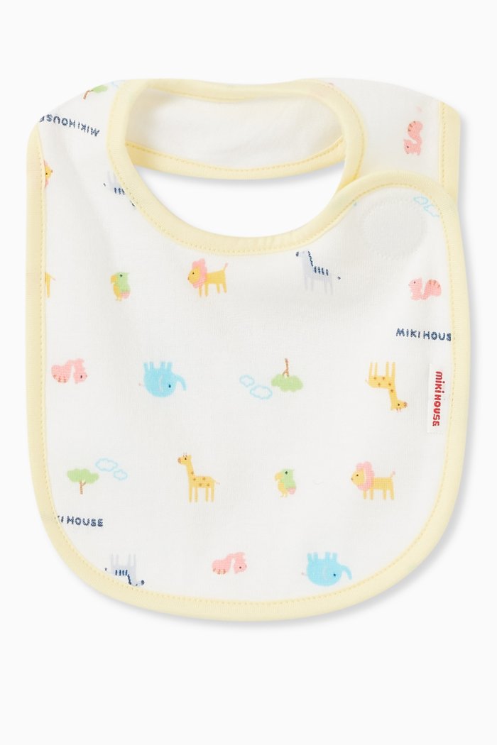 

Animal Printed Bib in Cotton, Multicolour