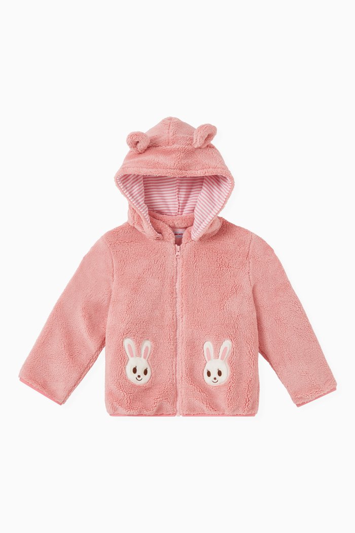 

Fuzzy Bunnies Hoodie in Fleece, Pink