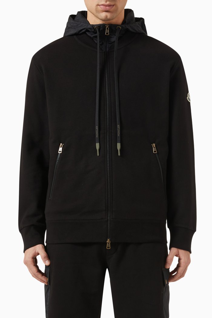 

Logo Patch Sweatshirt in Cotton, Black