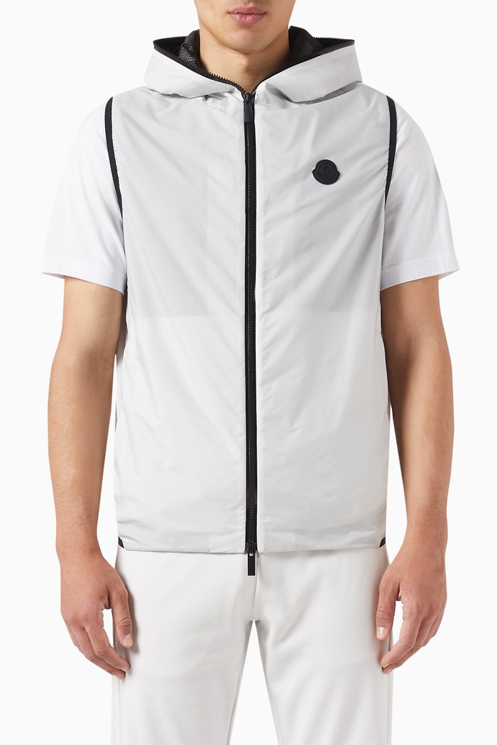 

Pakito Hooded Vest in Nylon, White