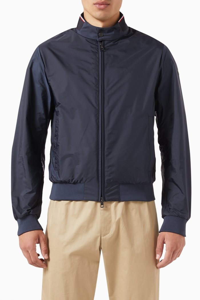 

Bomber Jacket in Nylon, Blue