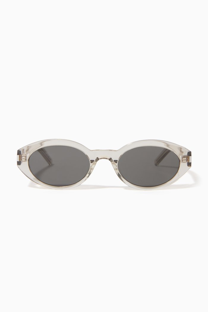 

Rounded Cat-eye Sunglasses in Acetate, Neutral