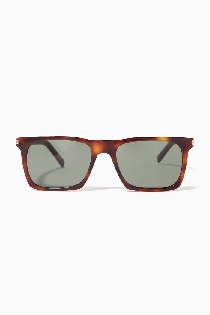 Square Sunglasses in Acetate, Brown