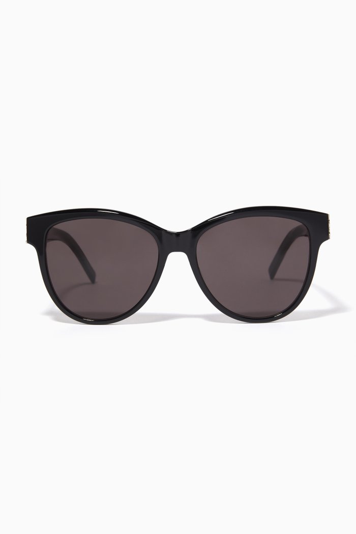 

Cat-eye Sunglasses in Acetate, Black