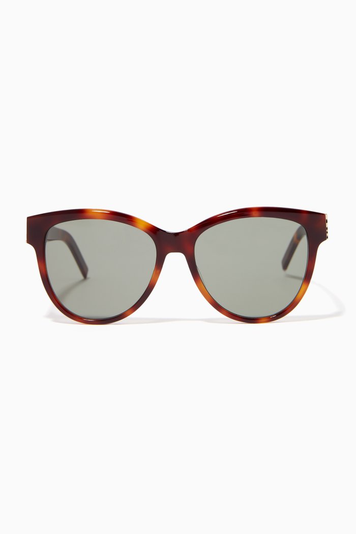 

Cat-eye Sunglasses in Acetate, Brown