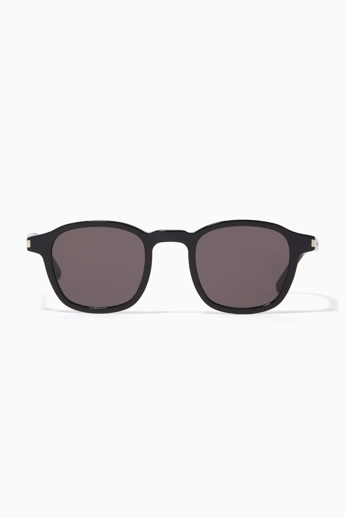 

Round Sunglasses in Acetate, Black