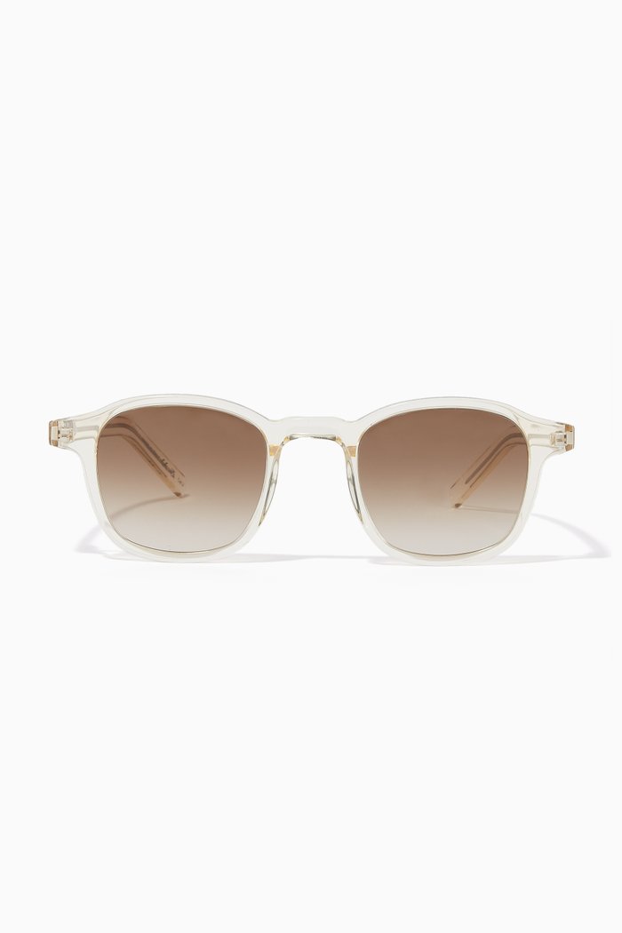 

Round Sunglasses in Acetate, Gold