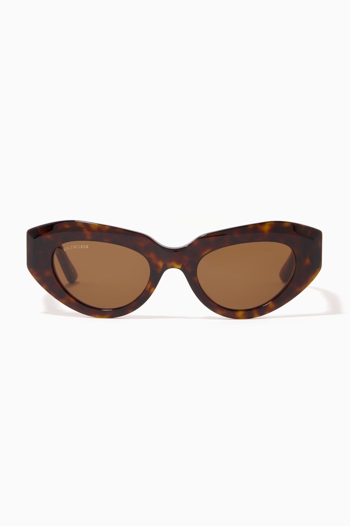 

Rive Gauche Cat-eye Sunglasses in Acetate, Brown