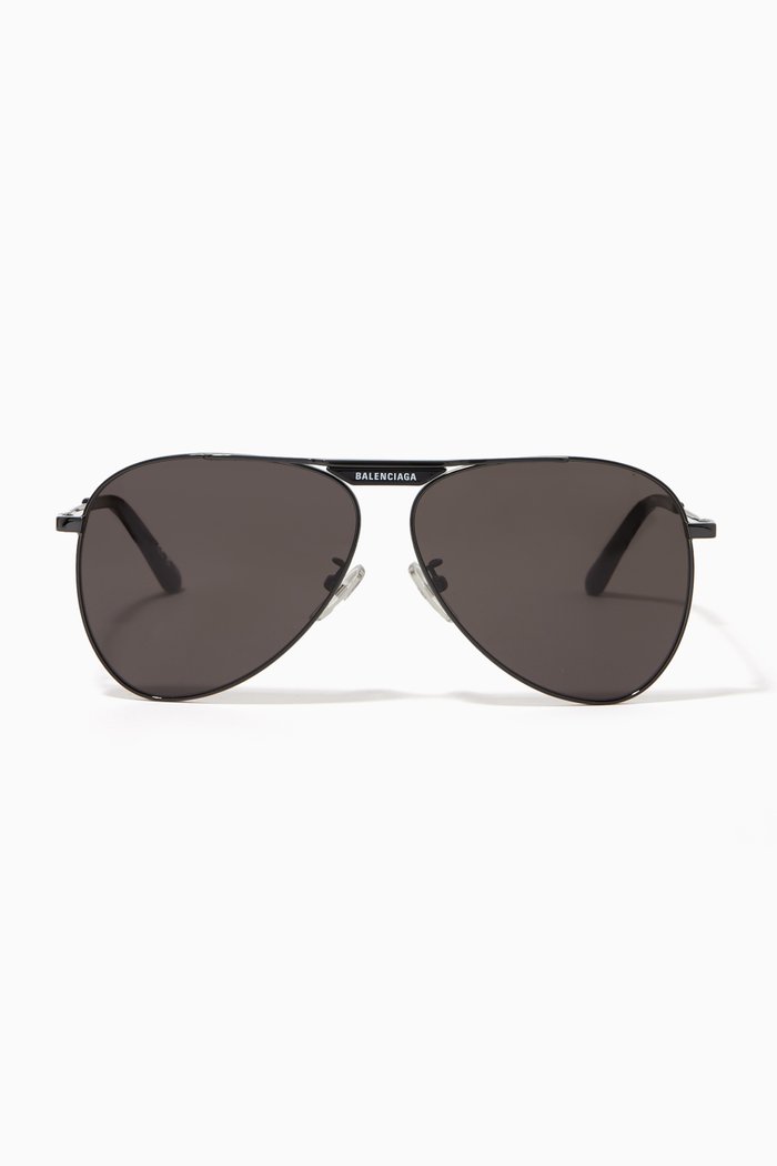 

Aviator Sunglasses in Metal, Grey