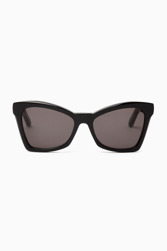 Cat-eye Sunglasses in Acetate, Brown