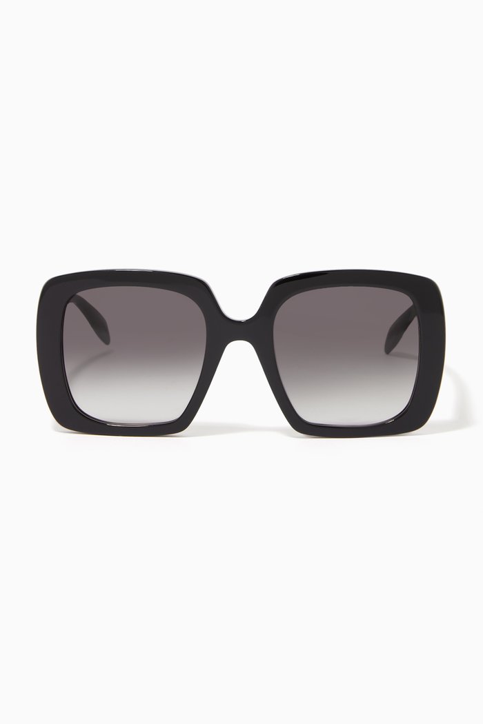 Square Sunglasses in Acetate, Brown