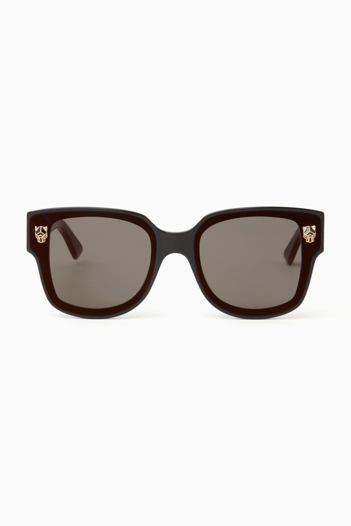 

Square Sunglasses in Acetate, Black