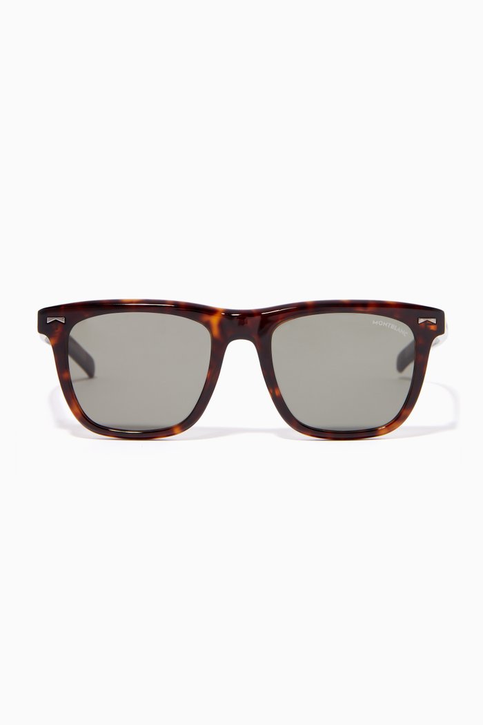 

Square Frame Sunglasses in Acetate, Brown