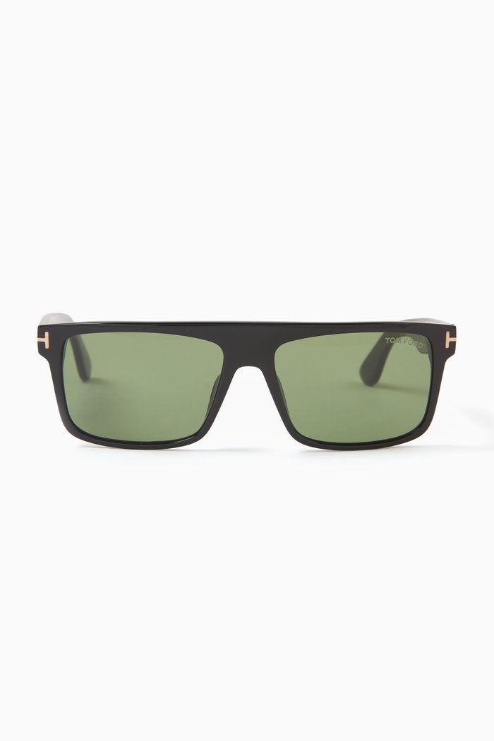 

D-frame Sunglasses in Acetate, Black