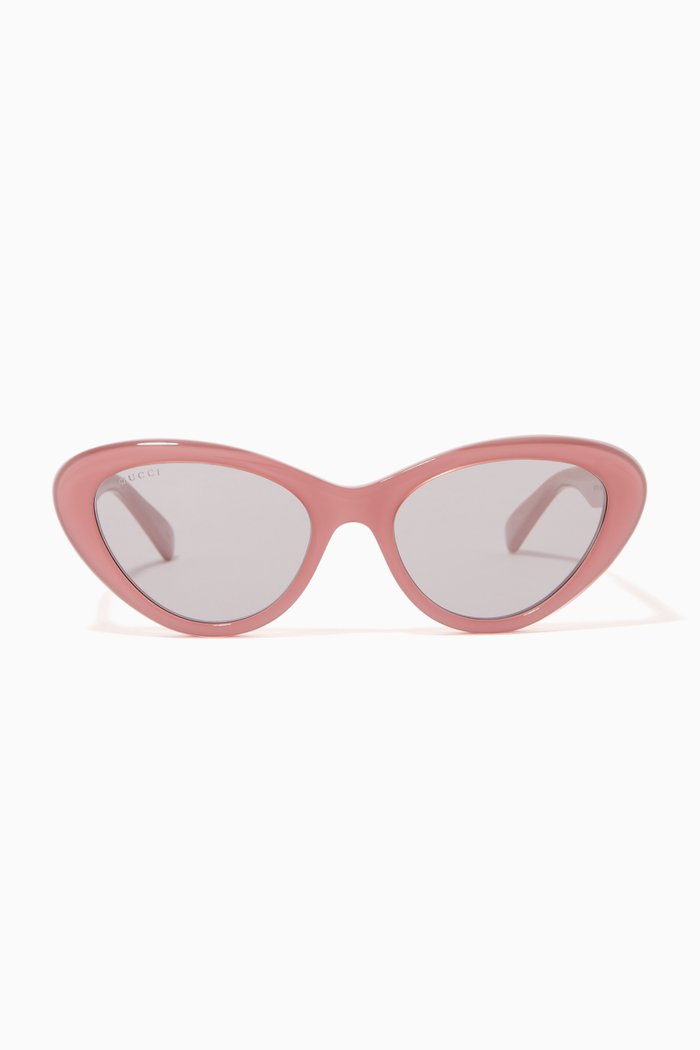 

Cat Eye Sunglasses in Acetate, Pink