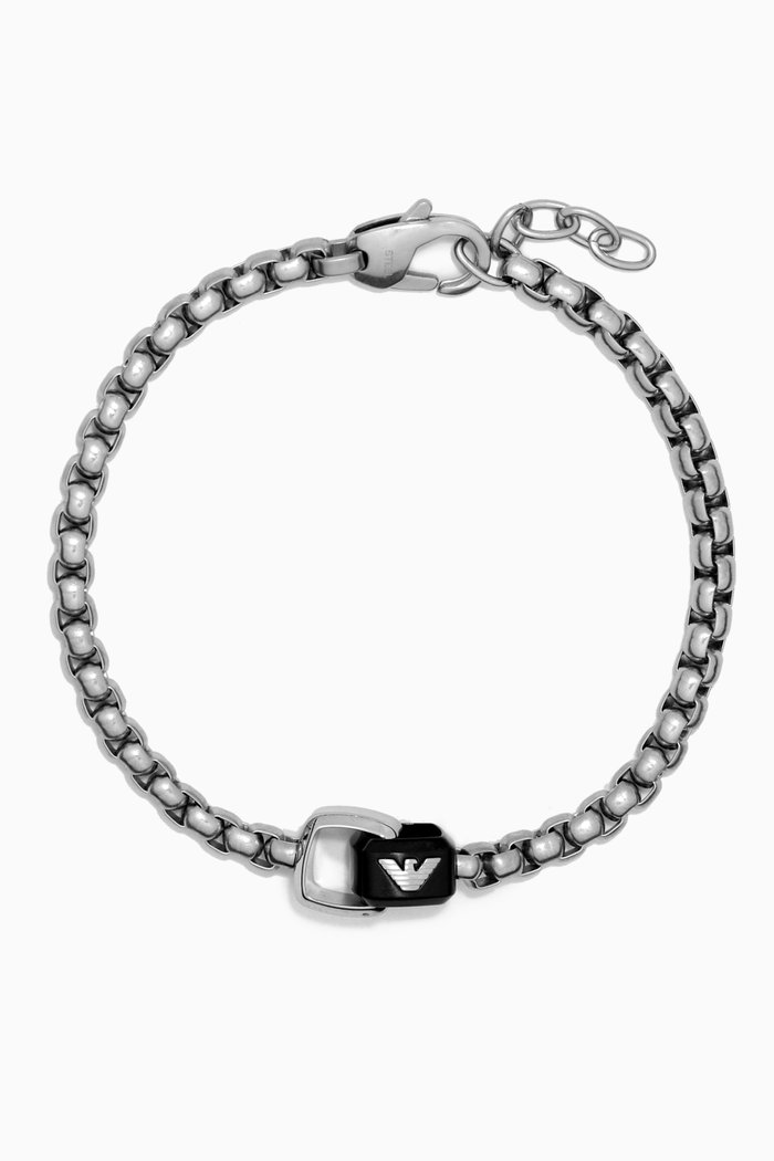 

Logo Essential Bracelet in Steel, Silver
