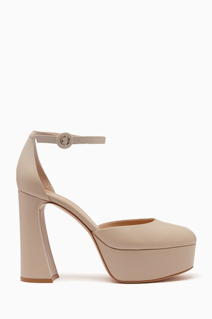 

Holly D'Orsay 70 Platform Pumps in Nappa Leather, Neutral
