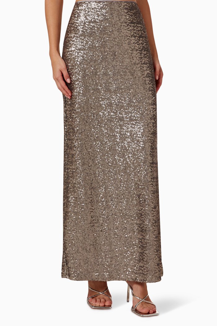 

Zuri Skirt in Sequin, Silver