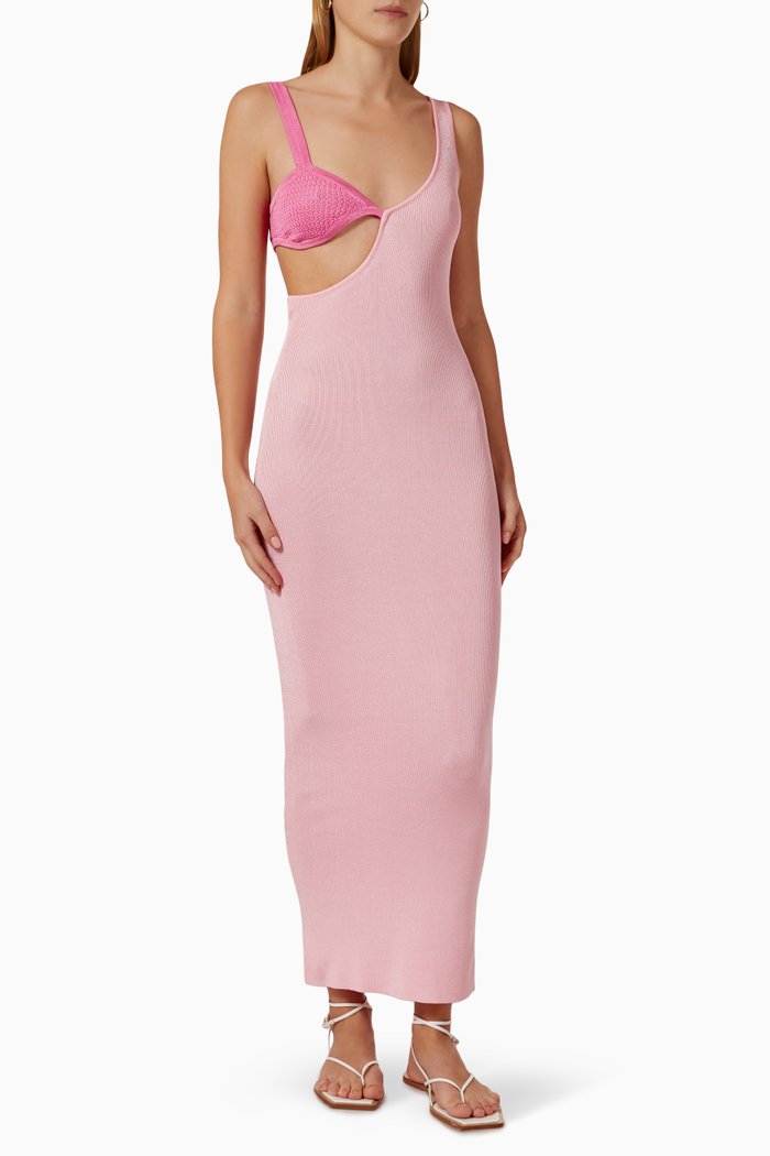

Paris Dress in Rayon Ponte Knit, Pink