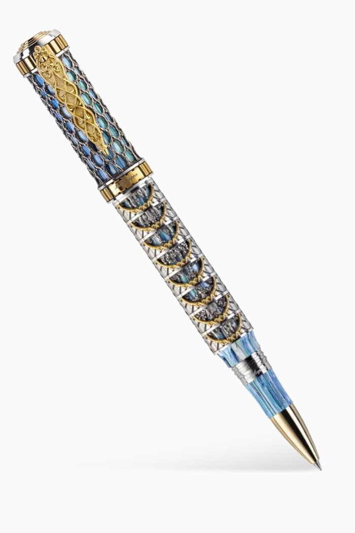 

Dante Alighieri Paradiso Rollerball Pen in Palladium, Blue