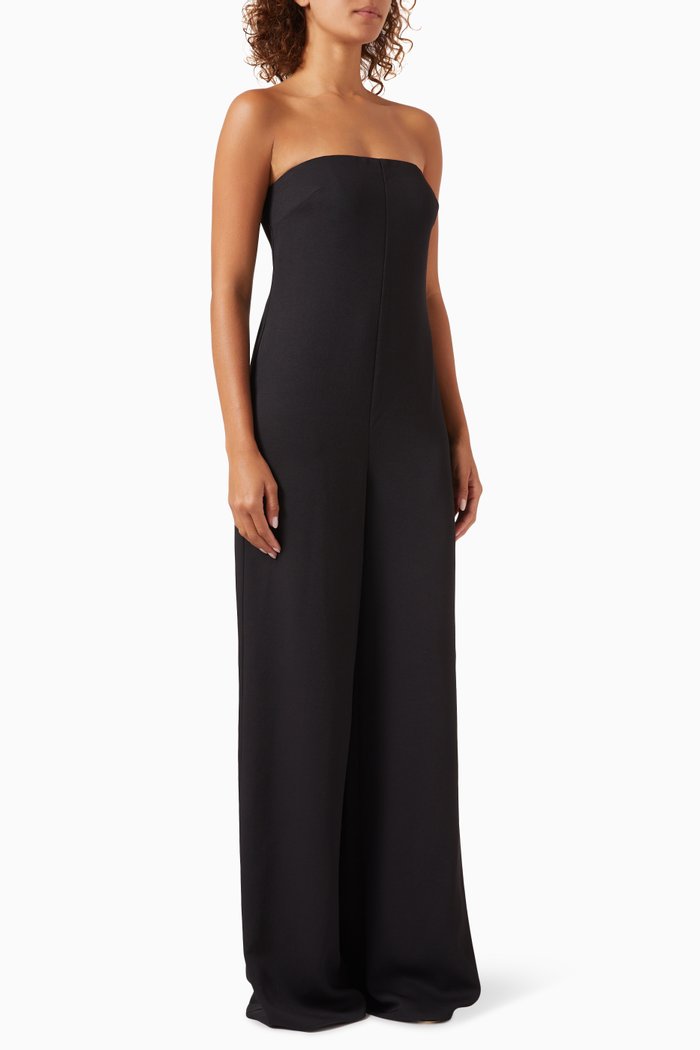 

Oline Strapless Jumpsuit, Black