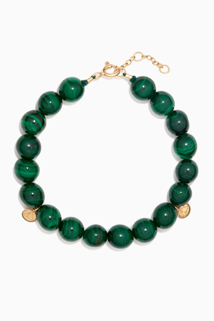 

Cinta Malachite Bracelet in 18kt Yellow Gold