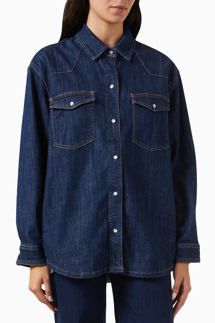 

Mimi Overshirt in Denim, Blue