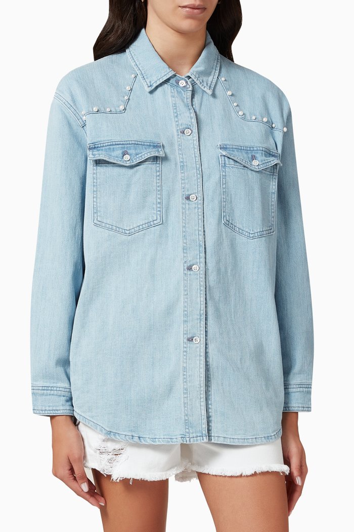 

Mimi Overshirt in Denim, Blue