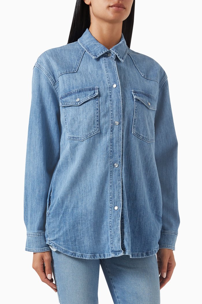 

Mimi Overshirt in Denim, Blue