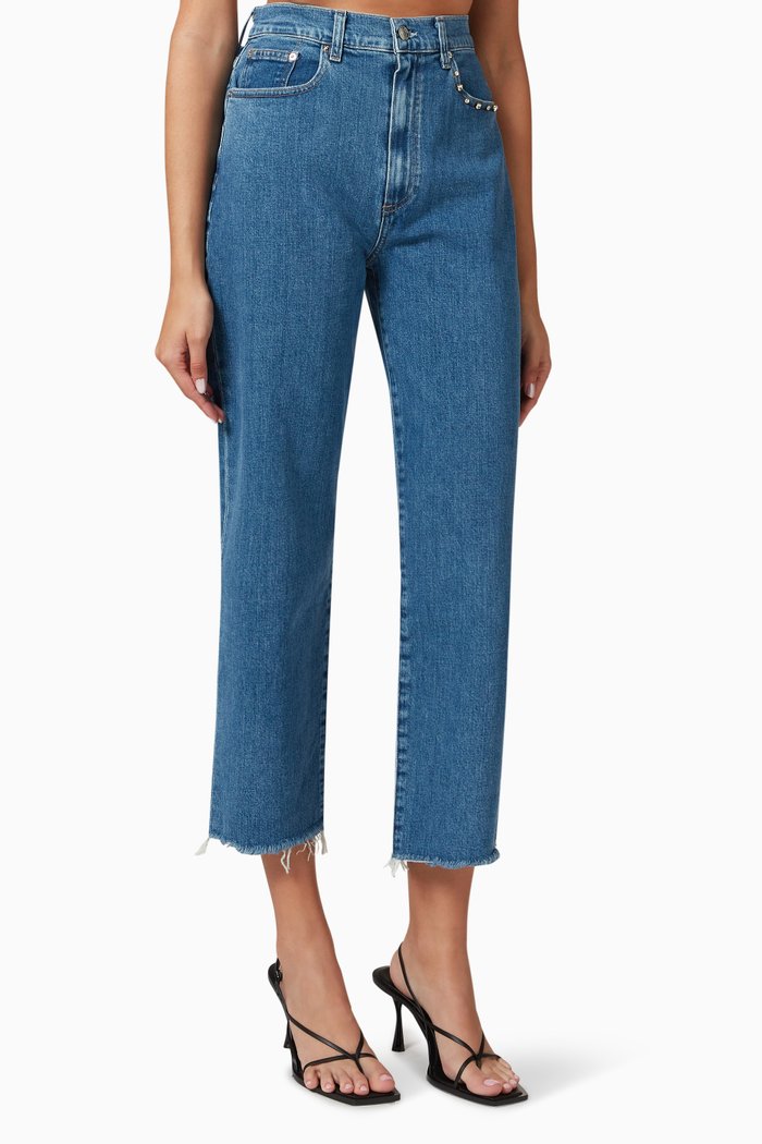 

Mia Relaxed Straight-leg in Denim, Blue